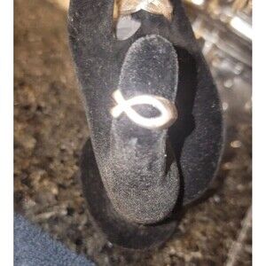 Ichthys Fish (Jesus is my Savior!) Ring, size 5.5, Solid 925 Sterling Silver 5.5